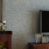 3D仿硅藻泥砂岩素色壁纸 立体无纺布墙纸 纯色卧室客厅电视背景墙