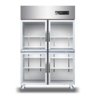 晶贝商用展示柜立式双门超市饮料柜水果蔬菜保鲜柜冷藏展示柜