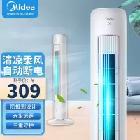 美的(Midea) ZAE09AR 电风扇家用塔扇无叶风扇遥控风扇智能摇头负离子风扇空气循环风扇香薰净风内旋转页扇落地扇