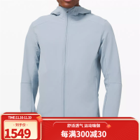 lululemon 露露乐檬 Warp Lite Jacket 男士连帽衫 拉链 反光条防水外套