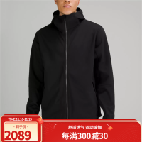 lululemon 露露乐檬 Fleece Back 加绒防水外套男士 透气时尚连帽夹克