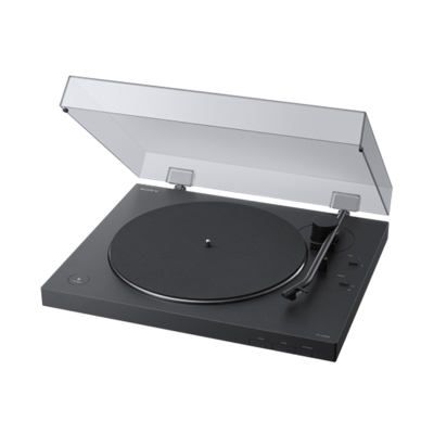索尼SONY PS-LX310BT 蓝牙电唱机 唱机前置功放,自动播放功能,铝制碟片 黑色