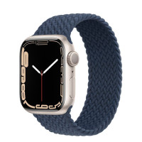 苹果(Apple) Watch Series 7智能手表 星光铝制外壳编织带 心率血氧监测运动防水