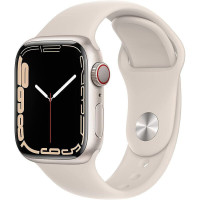 苹果(Apple) Watch Series 7智能手表GPS款41mm星光色铝金属表壳心率睡眠监测