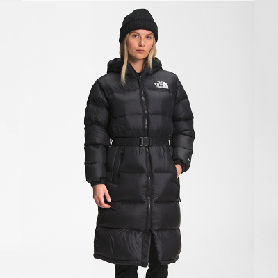 北面The North Face女士羽绒服Nuptse系列700填充 冬季保暖 轻质舒适 束带长派克