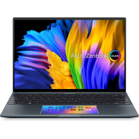 华硕ASUS笔记本电脑ZenBook 14X OLED 触控显示屏 酷睿 i7 14 英寸 16GB+512GB 松灰色 Windows 11