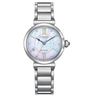 西铁城(Citizen)女士 L 系列不锈钢珍珠母表盘手表时尚经典百搭石英表 全球购
