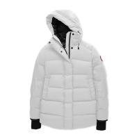 Canada Goose 加拿大鹅 ALLISTON 女款时尚灰白色连帽衫羽绒服 5076L-433