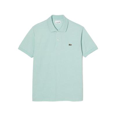 LACOSTE 法国鳄鱼 绿色短袖Polo衫男士翻领纽扣直下摆休闲运动户外 1212-LGF