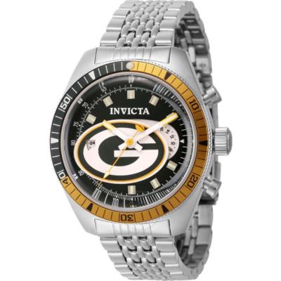 因维克塔(INVICTA) Nfl Green Bay Packers绿湾包装工队世界时间 GMT 石英绿色表盘男士手表