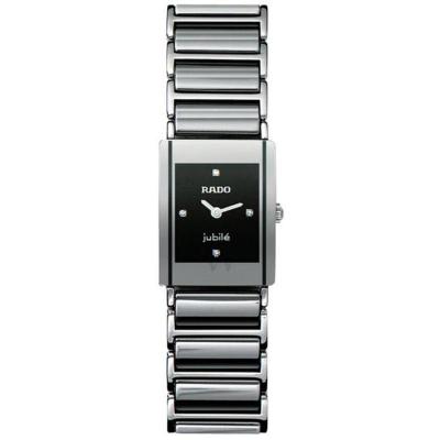 雷达RADO Integral 陶瓷黑色表盘手表时尚百搭大气休闲奢侈不透底陶瓷石英瑞士腕表R20488722