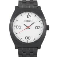 Nixon尼克松男士报时不锈钢白色表盘手表石英表商务休闲 时尚百搭 运动防水男士腕表A1247-005-00