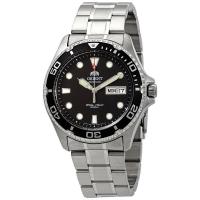 Orient 东方双狮 Diver Ray II 不锈钢黑色表盘 流行时尚男日韩腕表海外购简约圆形表盘自动机械