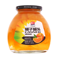 紫山橘子罐头玻璃瓶装水果罐头 糖水新鲜罐头485g/瓶共3瓶