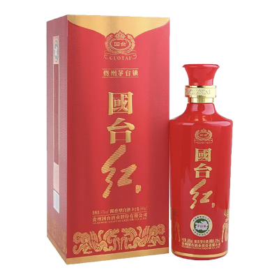 贵州国台 国台红 53度 酱香型白酒 500mlx1瓶