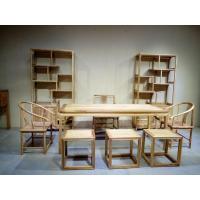 老榆木茶艺桌免漆新中式茶台全实木餐桌茶几茶桌椅家具组合可定制定制