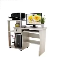 电脑台式桌可放打印机 台式 家用 办公电脑桌加厚板材书桌(新)定制