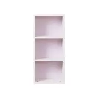 加厚储物格子柜书柜自由组合实木置物架方格柜墙柜可定制柜子定制 简约白色—3格0.6米以下宽