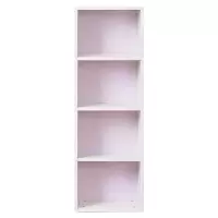 加厚储物格子柜书柜自由组合实木置物架方格柜墙柜可定制柜子定制 简约白色—4格0.6米以下宽