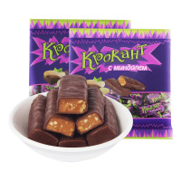 俄罗斯kdv糖果进口紫皮糖(原味)500g*2袋巧克力糖果小零食礼盒婚庆喜糖散装糖果