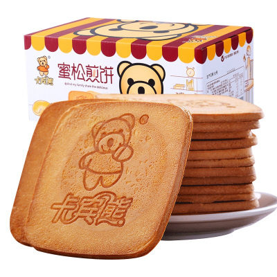 卡宾熊蜜松煎饼386g代餐饼干早餐零食小吃网红休闲糕点