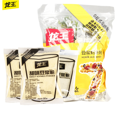龙王豆浆粉(黄豆原味)30g*16早餐代餐豆浆商用休闲饮品小包装
