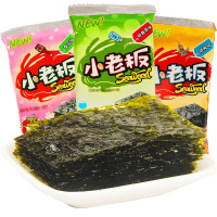 小老板岩烧海苔(原味)16g袋装即食紫菜海苔儿童零食小吃紫菜脆片