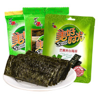喜之郎美好时光海苔4.5g袋装原味海苔寿司紫菜怀旧儿童休闲零食小吃