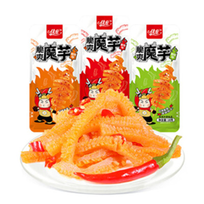 佳龙脆爽魔芋辣条素毛肚丝香麻辣校园辣味小吃休闲食品素肉零食