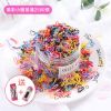家柏饰(CORATED)儿童头饰女童橡皮筋圈一次性黑色皮筋加厚宝宝扎头不伤头绳