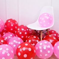 家柏饰(CORATED)加厚彩色气球 100个装创意圆点波点汽球儿童防爆生日飘空装饰