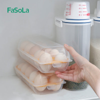 家柏饰(CORATED)鸡蛋盒冰箱保鲜收纳盒厨房塑料便携放鸡蛋的盒子鸡蛋收纳格