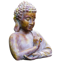 家柏饰(CORATED)佛陀头像半身像阿弥陀佛药师佛如来释迦牟尼摩尼花园别墅摆件