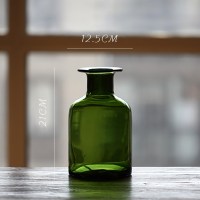 家柏饰(CORATED)苔玻璃花瓶艺术玻璃器皿超大手工吹制装饰美式乡村HAN 苔绿D