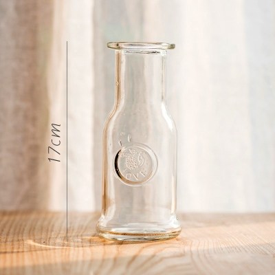 家柏饰(CORATED)小型玻璃器皿小花瓶花器 透明干花插花小号水培客厅装饰摆件 观山瓶