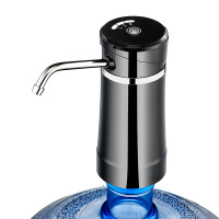 电动自动矿泉水桶装出水器饮水机水泵水家用大桶压水器上水 触屏款银色-可定量(送USB充电线+3年质保)