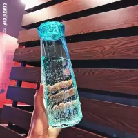 家柏饰(CORATED)水杯创意塑料水杯情侣个性随手便携水杯子 绿色钻石