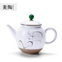 美帮汇手绘陶瓷茶杯茶壶茶海定窑白陶泥品茗杯功夫茶具杯粗陶茶壶
