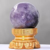 美帮汇白水晶球摆件紫水晶珠球工艺品客厅装饰品