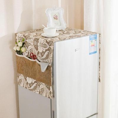 汐岩单开冰箱滚筒洗衣机盖布通用对开冰箱防尘盖布