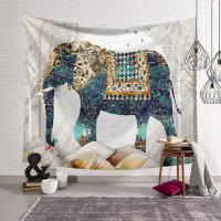 汐岩波西米亚大象墙壁装饰挂毯墙布桌布背景布床头壁毯挂画挂帘免打孔