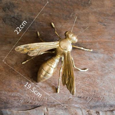 美帮汇巨型昆虫摆件 树脂工艺品蜜蜂螳螂蚂蚁 艺术金色新古典 蜜蜂摆件