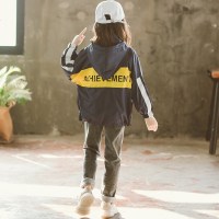 童装2019春季新款韩版女童外套连帽儿童夹克衫中大童洋气外套春秋