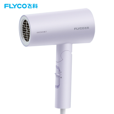 飞科(FLYCO) 电吹风机家用负离子护发可折叠大功率宿舍吹风筒 FH6277 典雅淡紫色