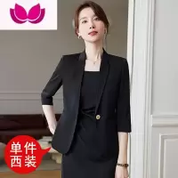 七斓职业装西装连衣裙套装女士小个子高级感黑色西服工作服