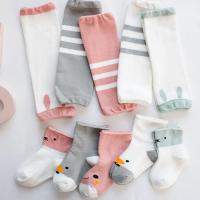 婴儿宝宝袜子套装春秋季0-1岁3儿童防摔护腿护膝地板爬行学步袜套烈珺