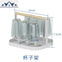 厨房置物架铁艺收纳筐刀架砧板架杯子架多功能碗盘收纳碗碟沥水架 三维工匠