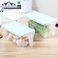 厨房冰箱保鲜盒收纳盒抽屉式鸡蛋盒食物冷冻塑料储物盒水果蔬菜盒 三维工匠