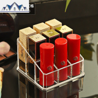 多格口红盒子桌面透明化妆品收纳盒非亚克力网红小唇釉格子 三维工匠