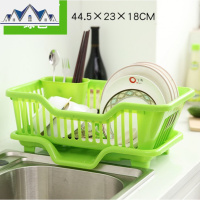 沥水双层沥水碗架塑料整理碗柜碗碟架厨房置物架厨房清洁用品 三维工匠